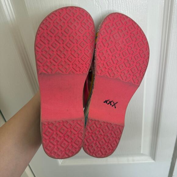 Tory Burch Printed Carved Wedge Flip-flop in Pink Paradise Constellation 8 - Picture 9 of 9